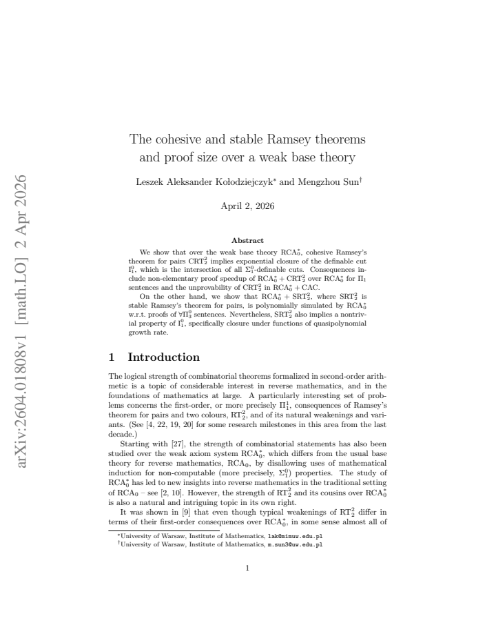 First page