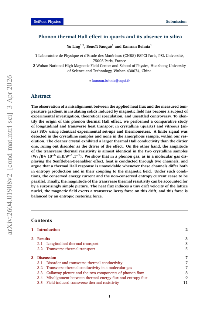 First page