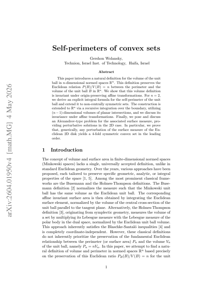 First page