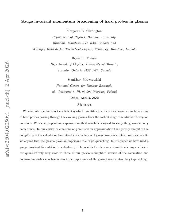 First page