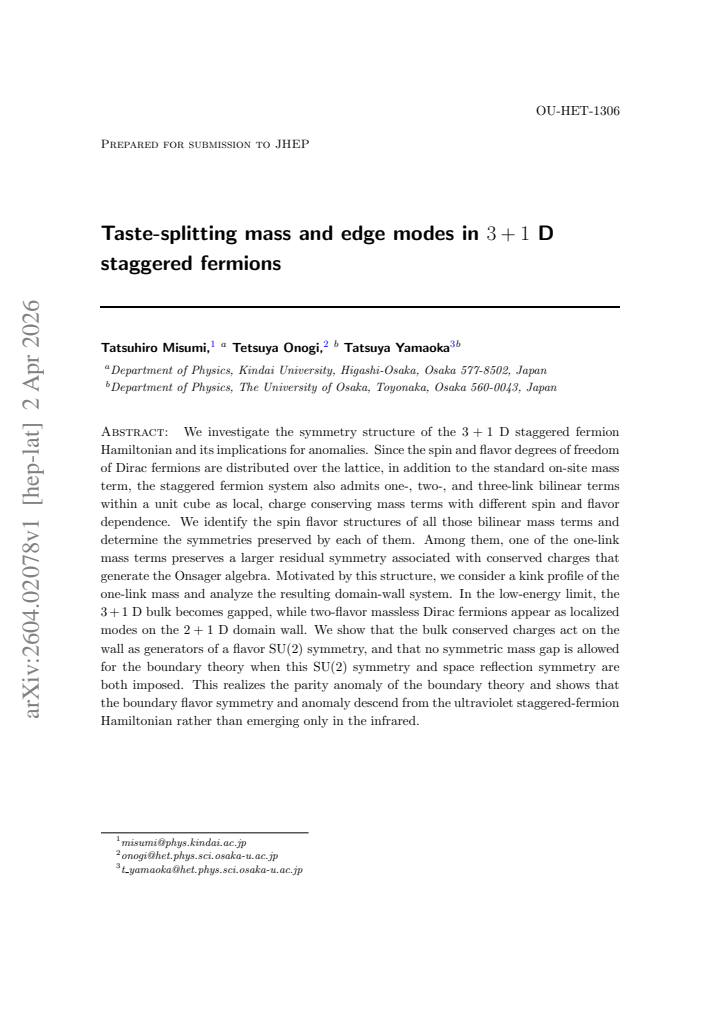 First page