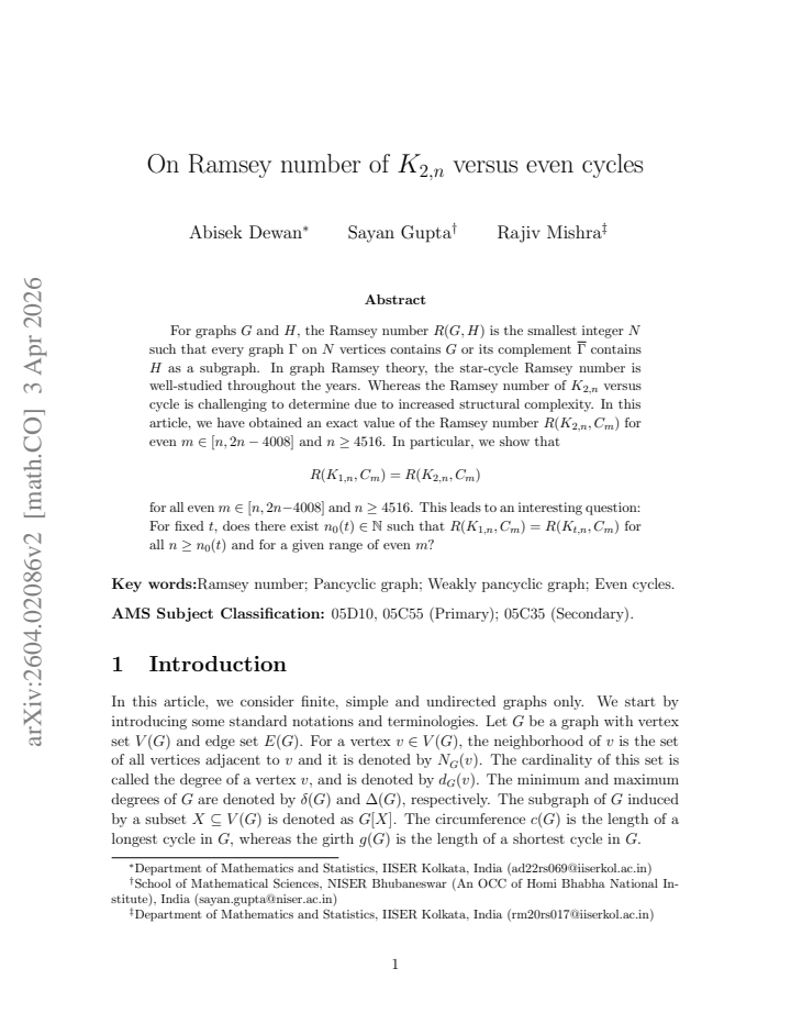 First page
