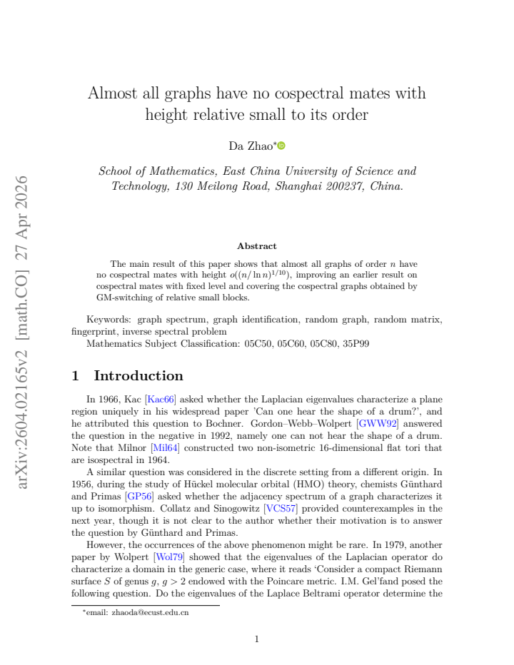 First page