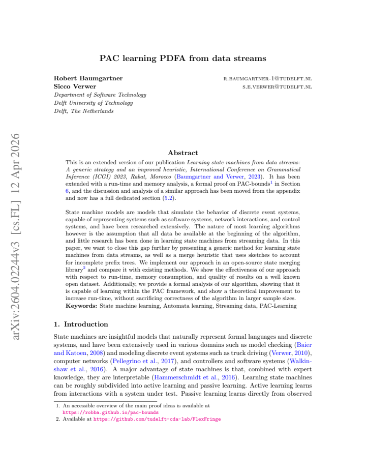 First page