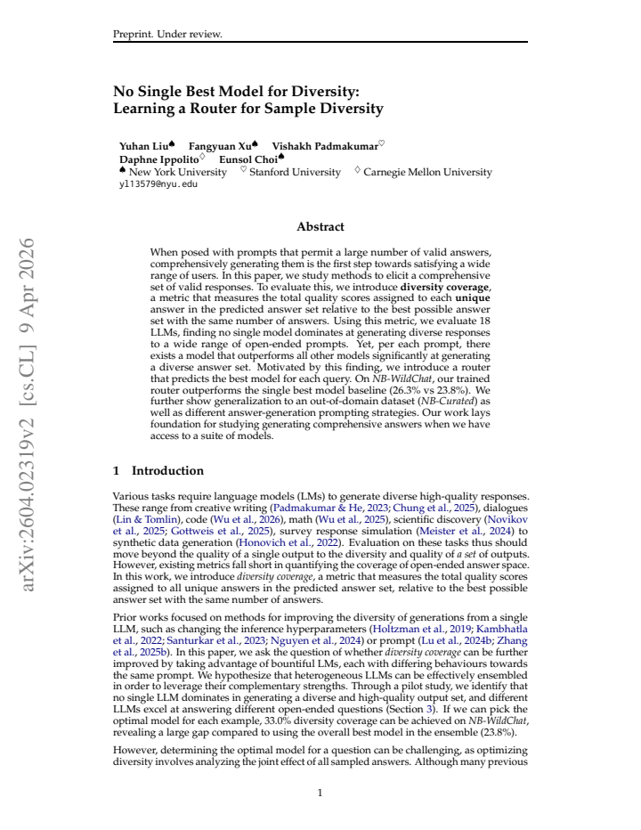 First page