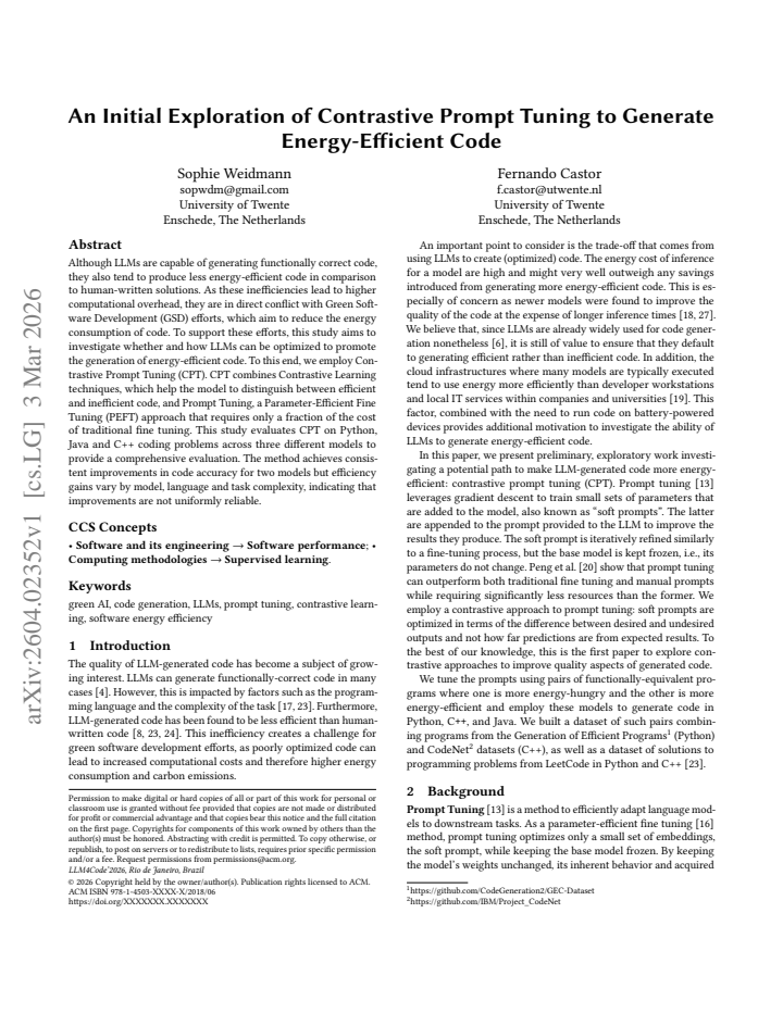 First page