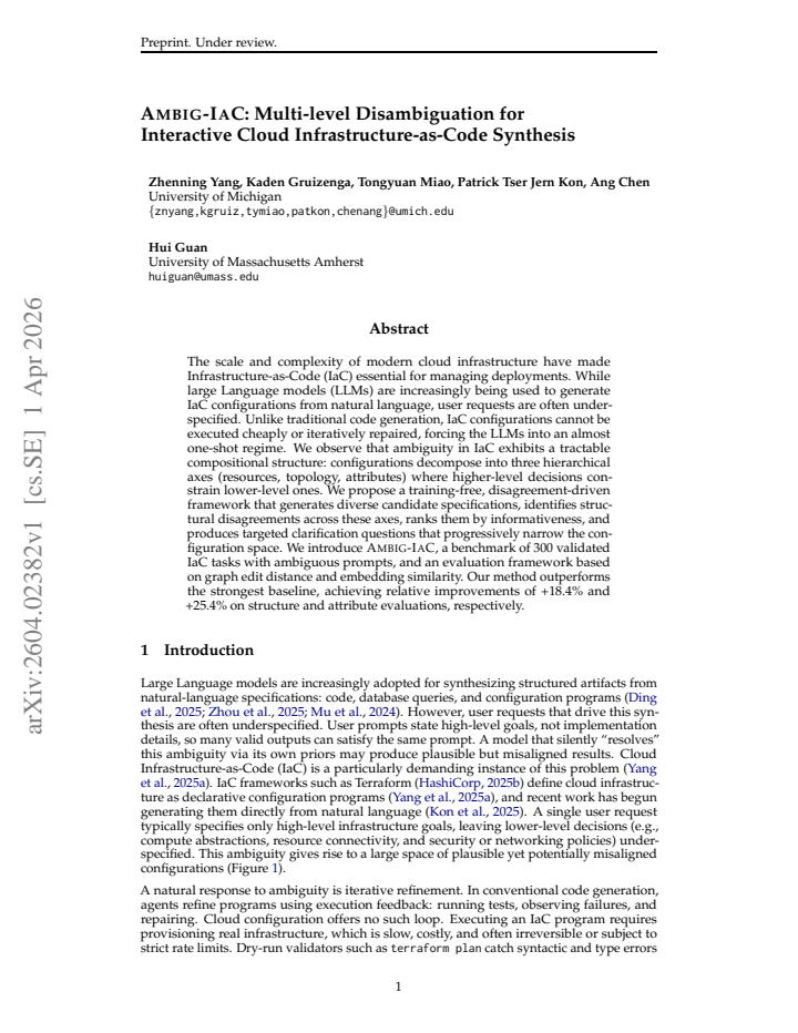 First page