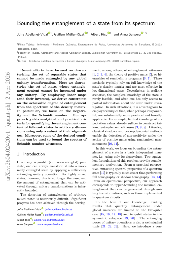 First page