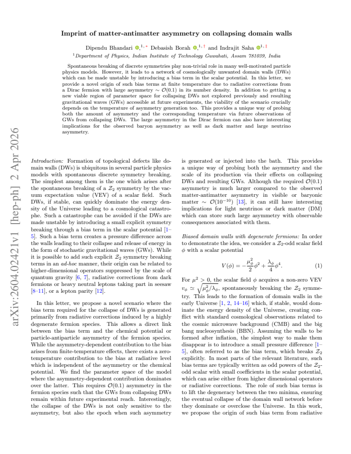 First page