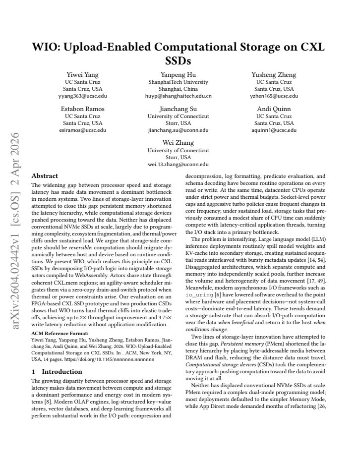 First page