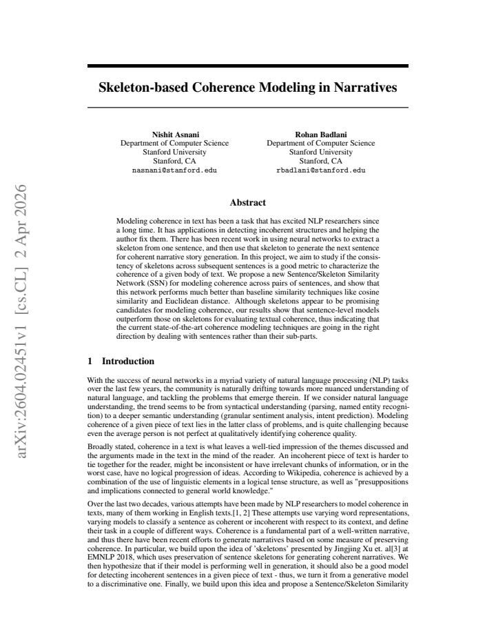 First page