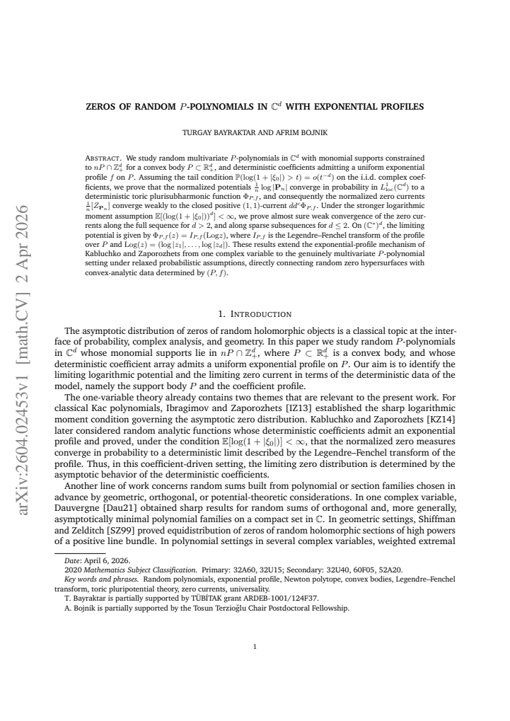 First page