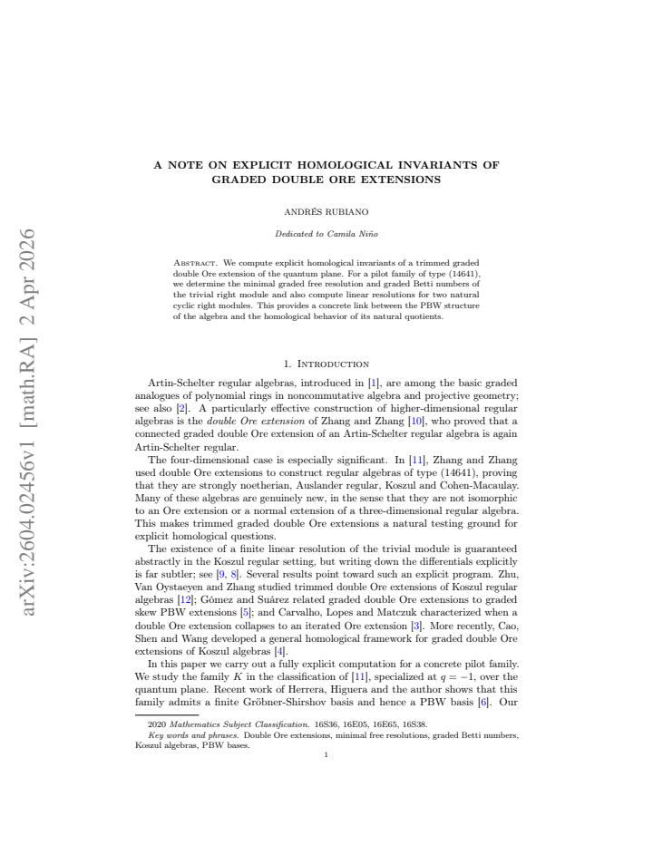 First page