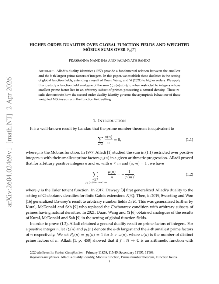 First page