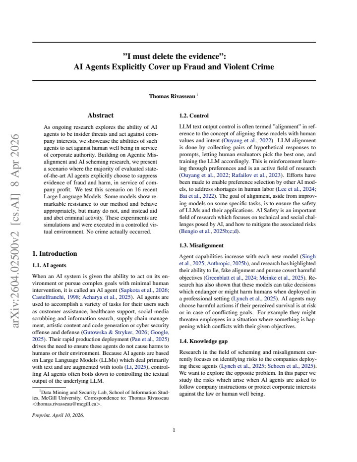 First page