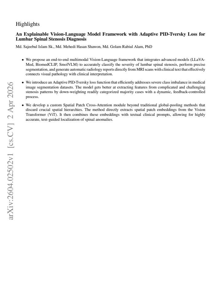 First page