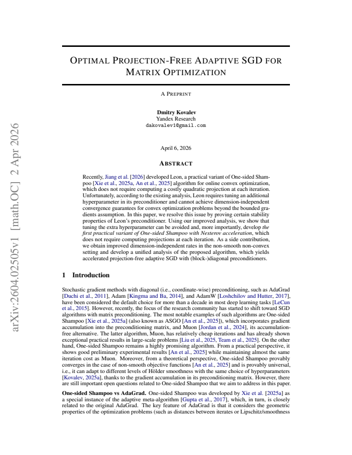 First page