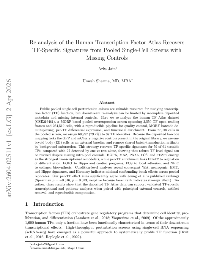 First page