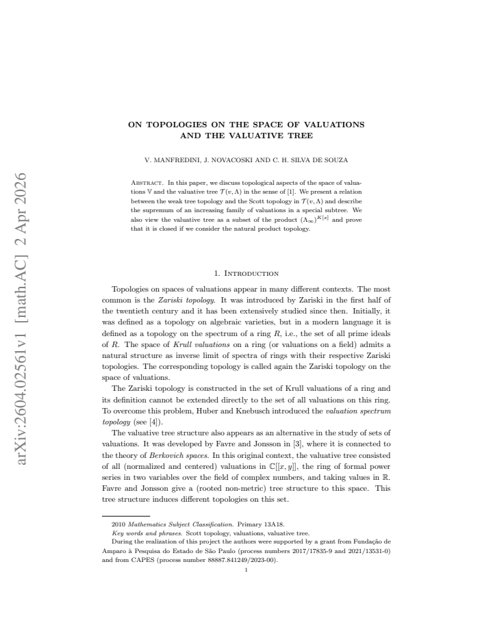 First page