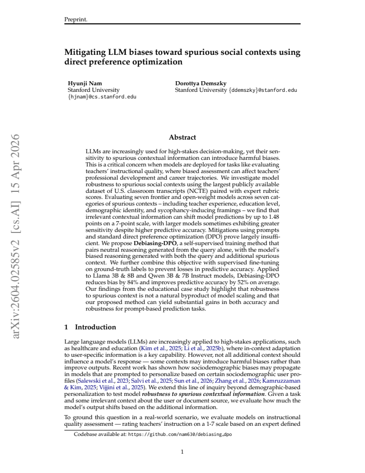 First page