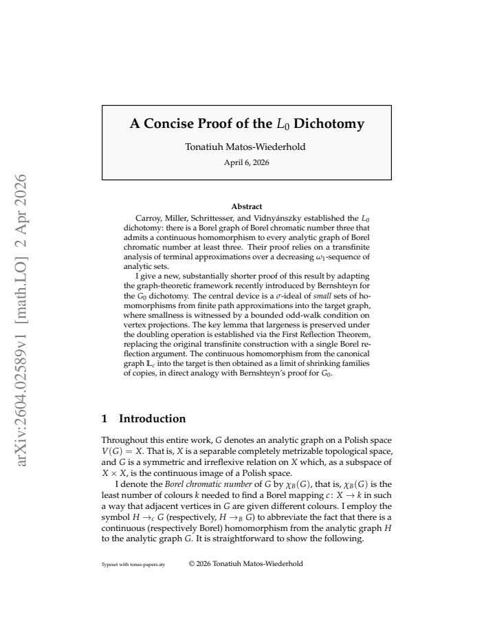 First page