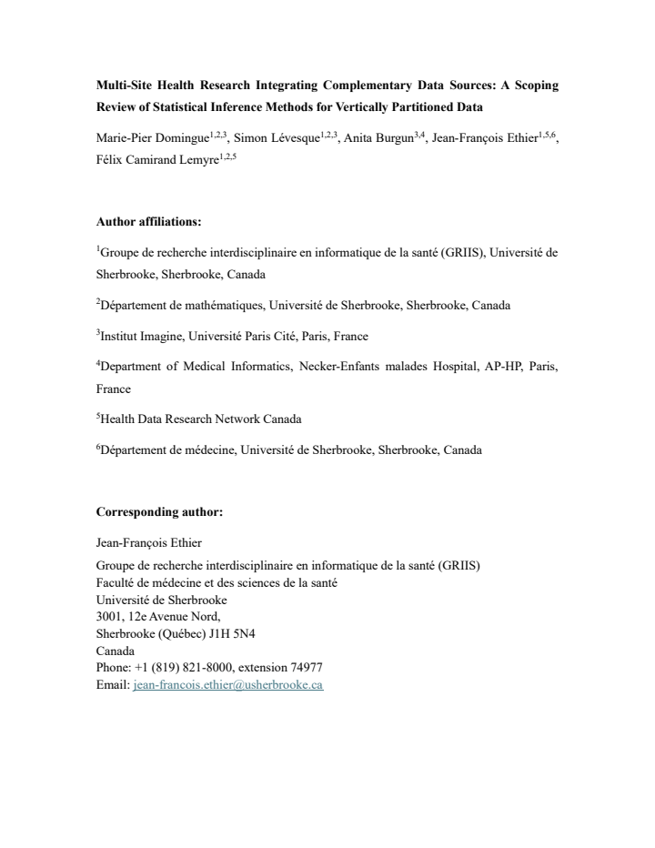 First page