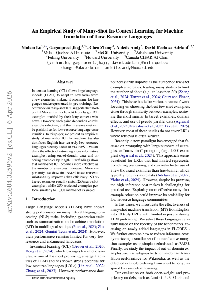 First page