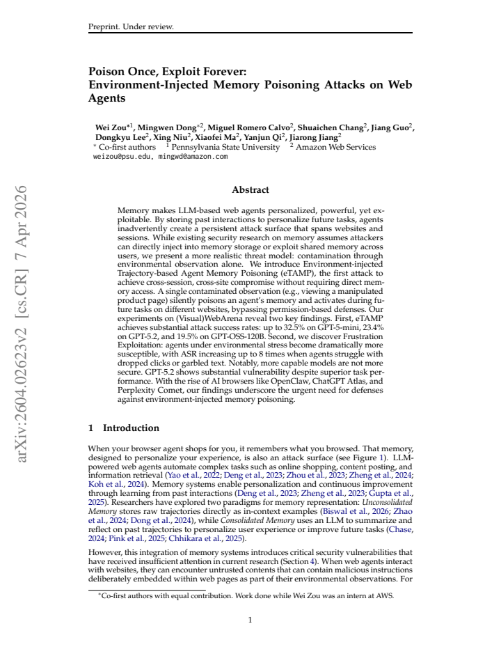 First page