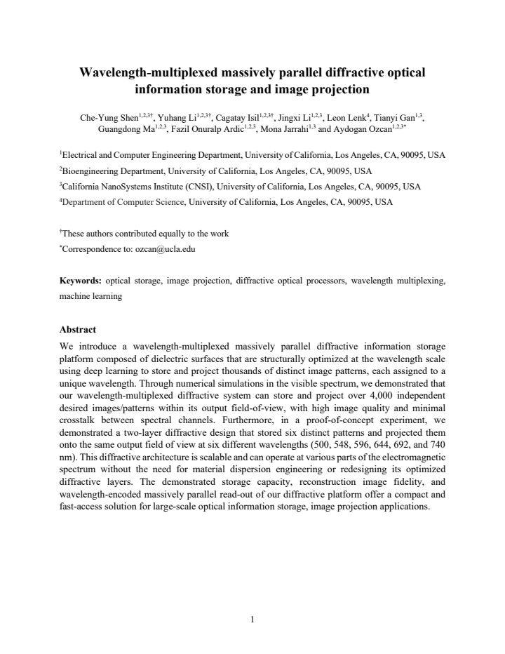 First page