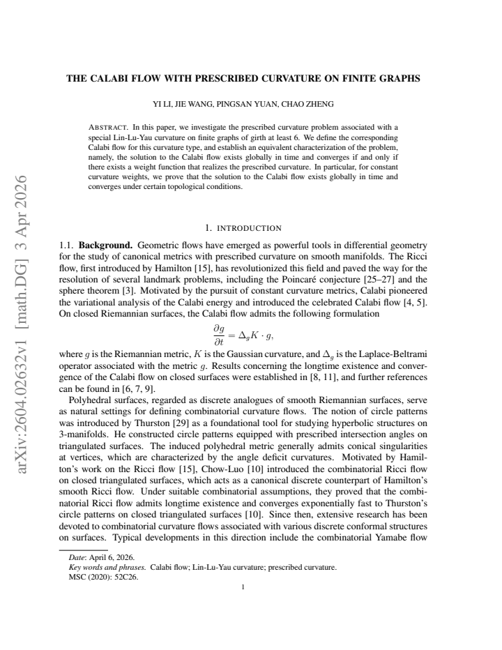 First page