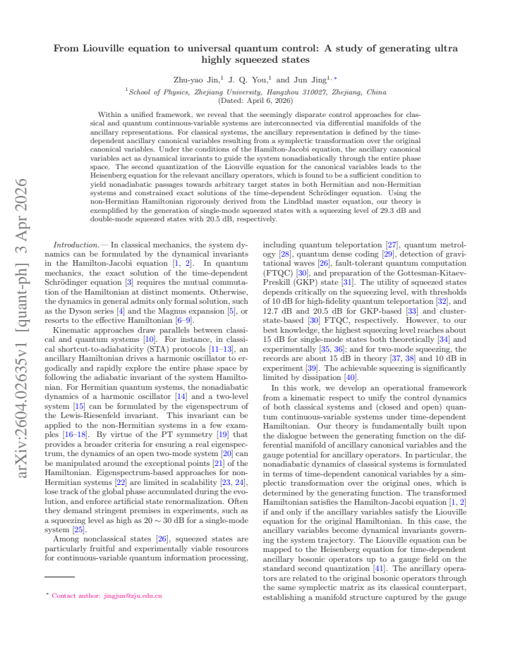 First page