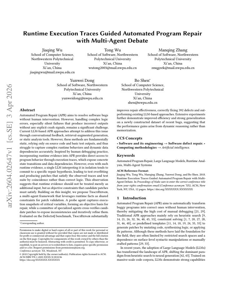 First page