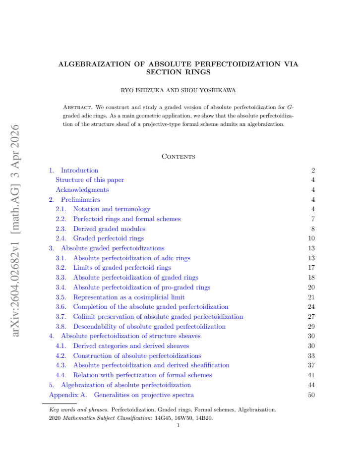 First page