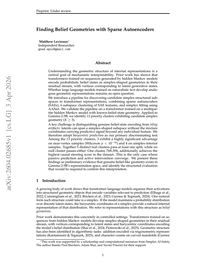 First page