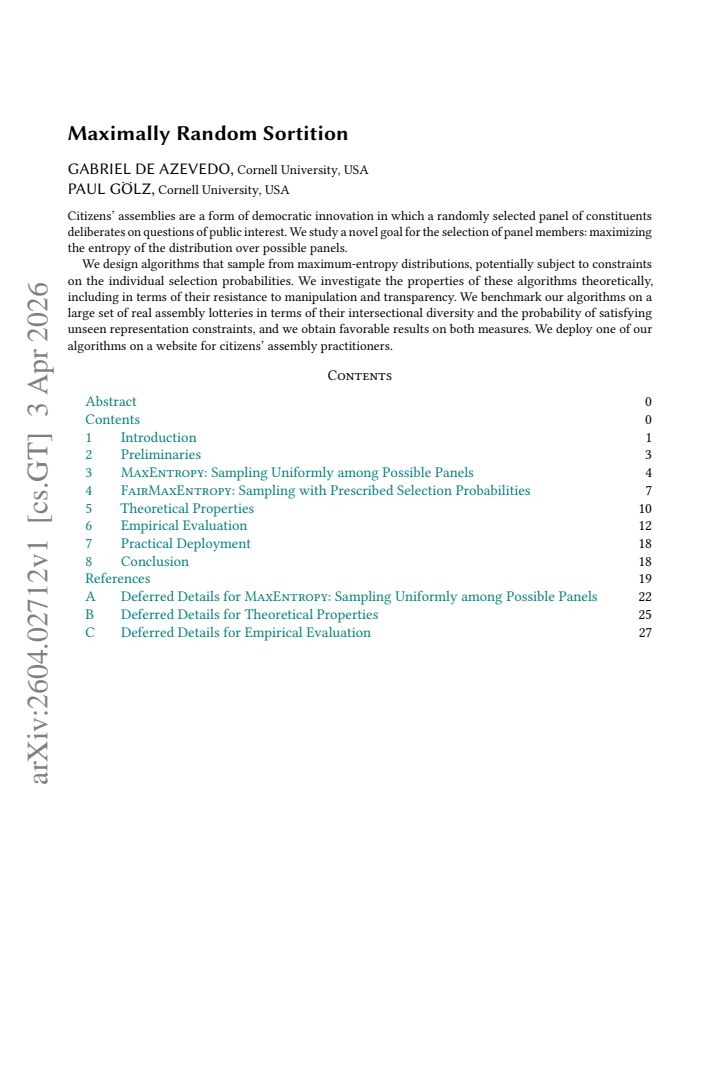 First page