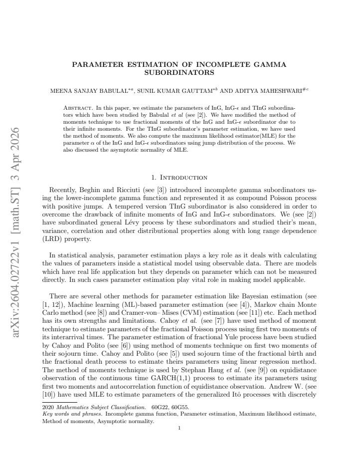 First page