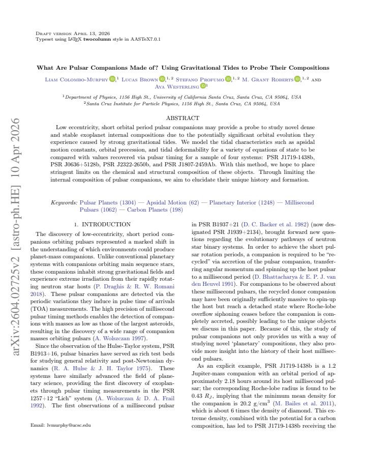 First page