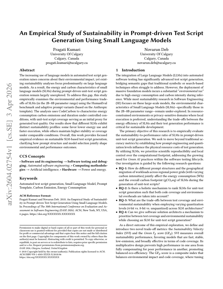 First page