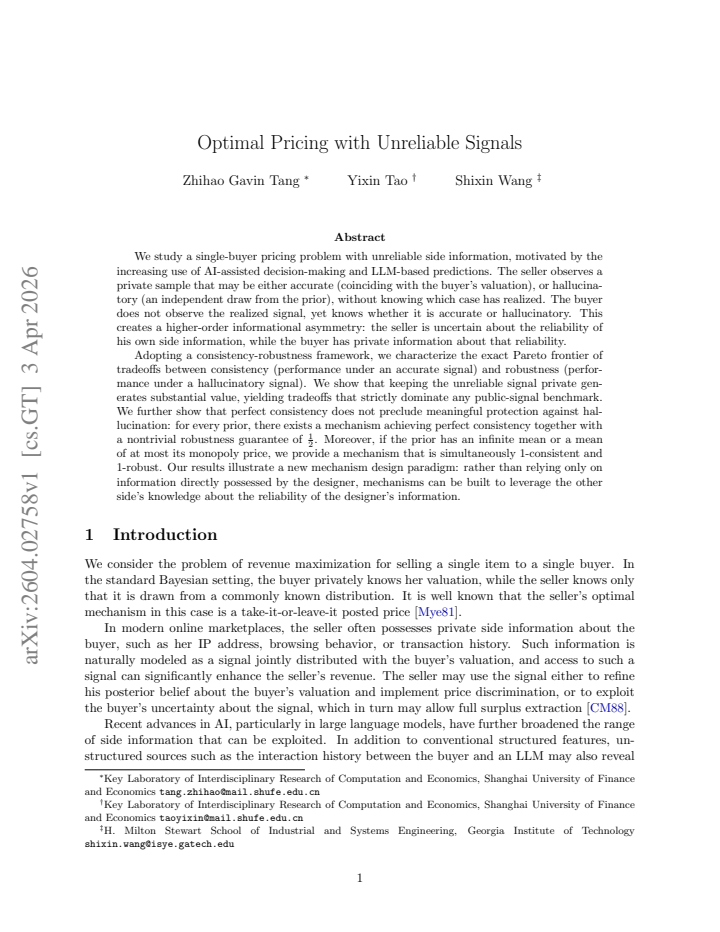 First page