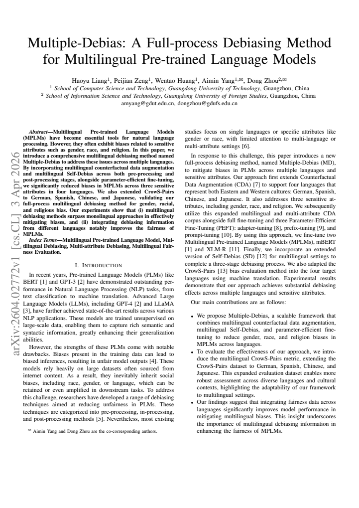First page