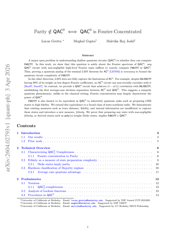 First page
