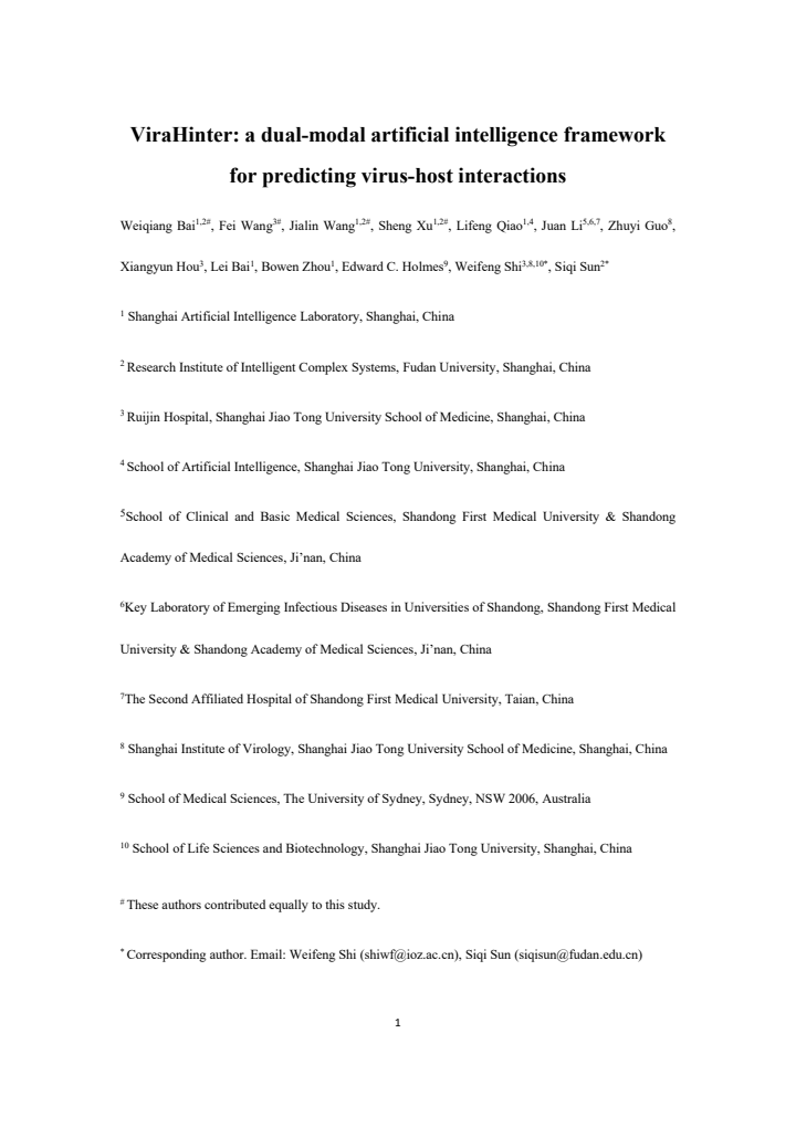 First page