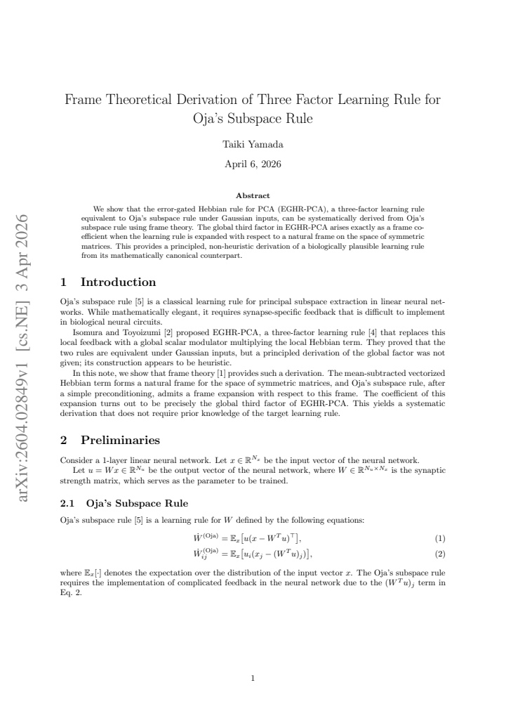 First page