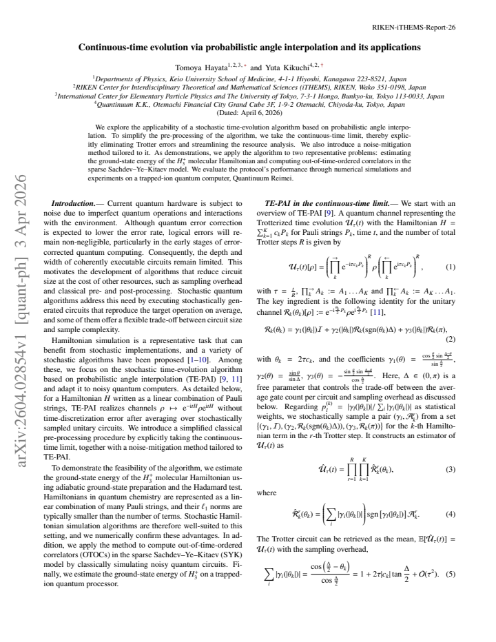 First page