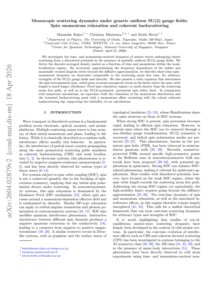 First page