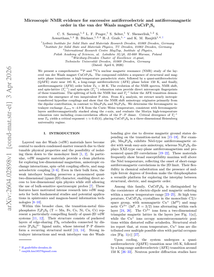 First page