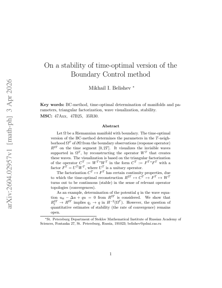 First page