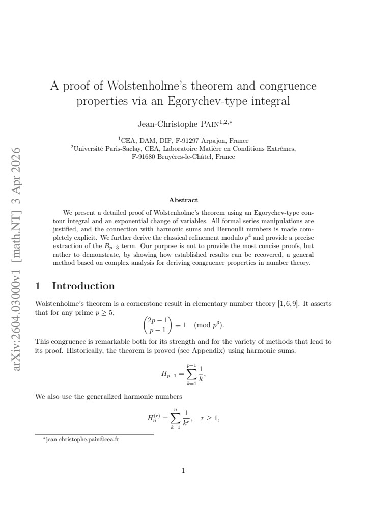 First page