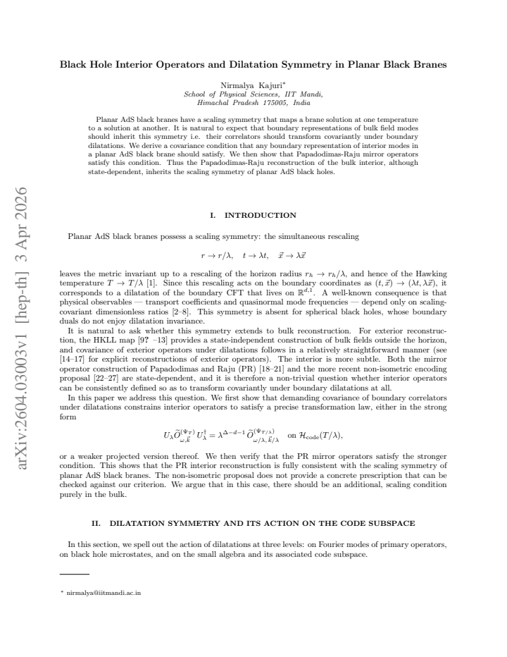 First page