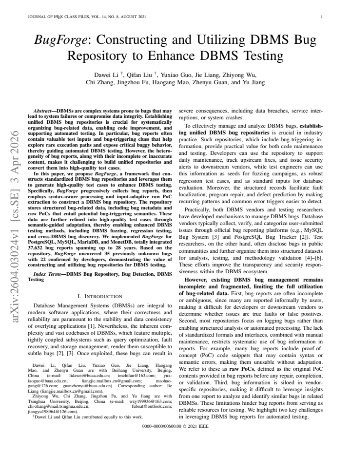 First page